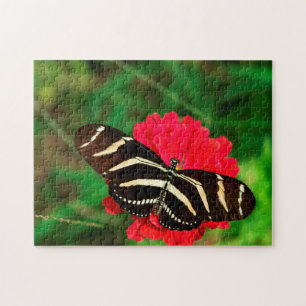 Zebra Longwing Butterfly. Jigsaw Puzzle