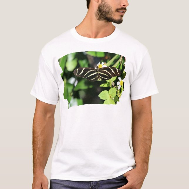 Zebra Longwing Butterfly T-Shirt (Front)