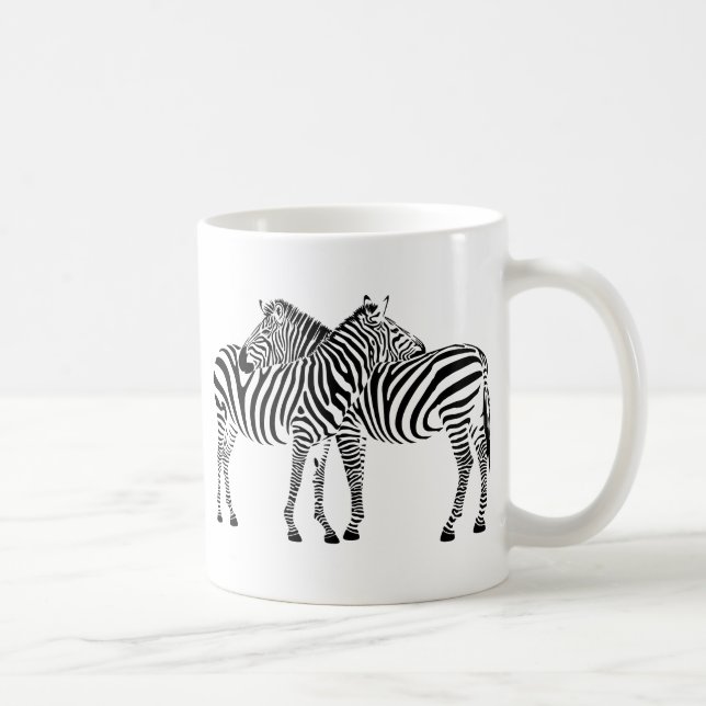 Zebra Love Coffee Mug (Right)