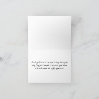 Zebra Love Get Well Folded Card 