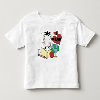 Zebra Love to Read Tshirts and Gifts