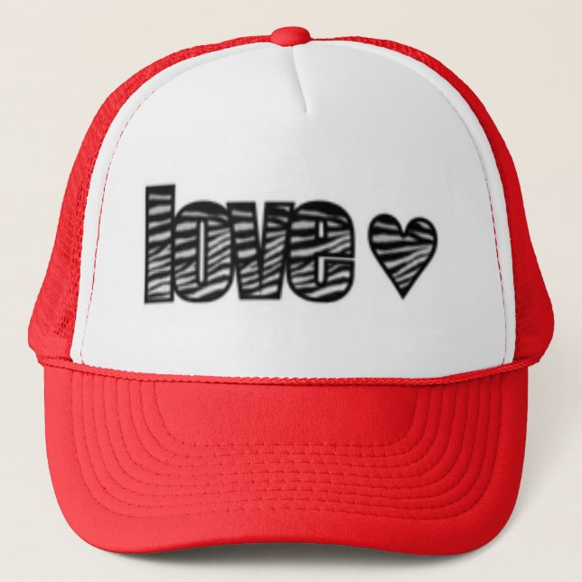 zebra love trucker hat (Front)