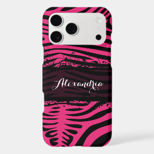 Zebra Lovers Pattern Pink and Black