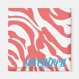 Zebra LtPink Magnet