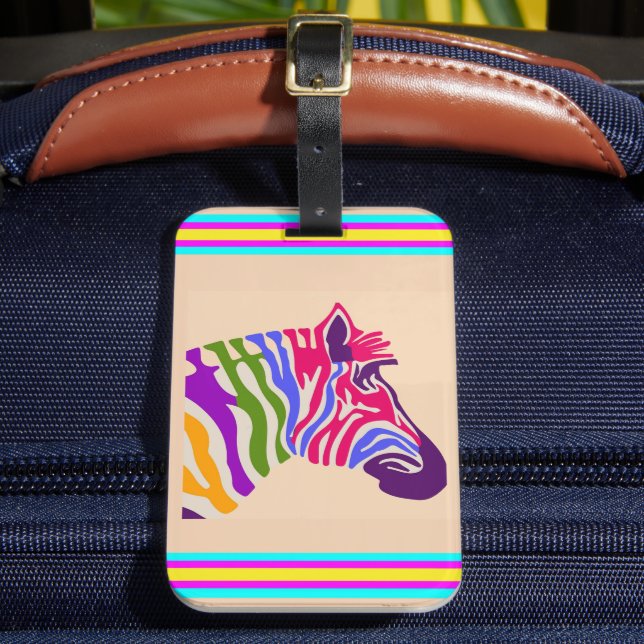 Zebra Luggage Tag (Front Insitu 2)