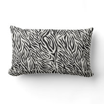 Zebra Lumbar Pillow 13" x 21"