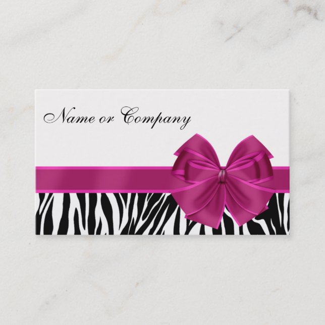 ZEBRA LUXURY BUSINESS CARD (Front)