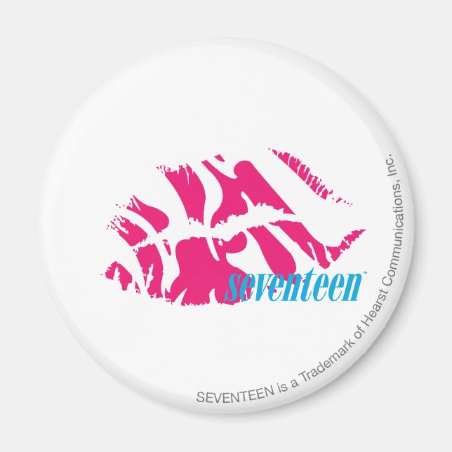 Zebra Magenta Magnet (Front)