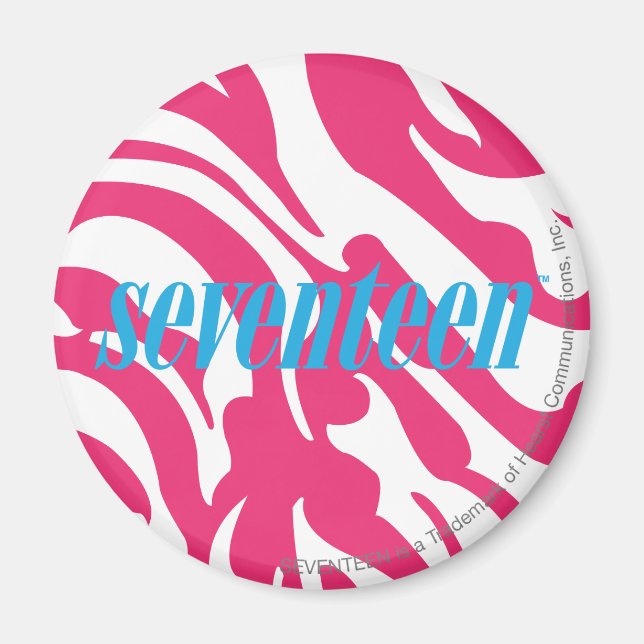 Zebra Magenta Magnet (Front)