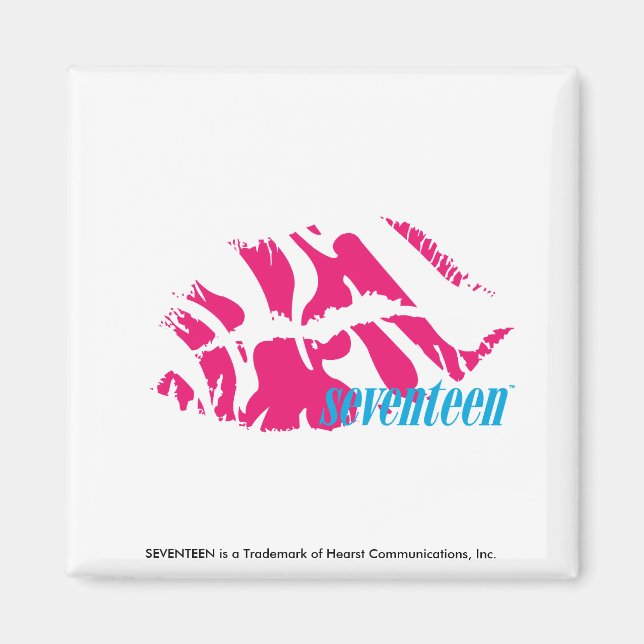 Zebra Magenta Magnet (Front)
