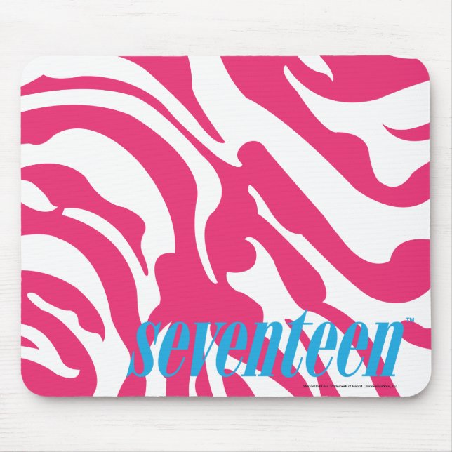 Zebra Magenta Mouse Pad (Front)