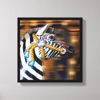 Zebra merry-go-round Canvas series 20