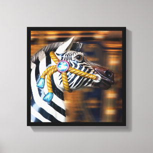 Zebra merry-go-round Canvas series 20 Print