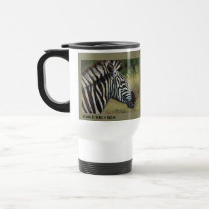 Zebra Metal Travel Mug