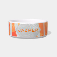 Zebra Monogram Orange and White