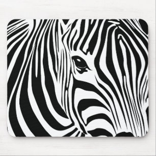 Zebra Mousepad (Black)