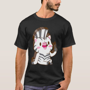 Zebra Multilayer Peace Relaxed Cute Aesthetic T-Shirt
