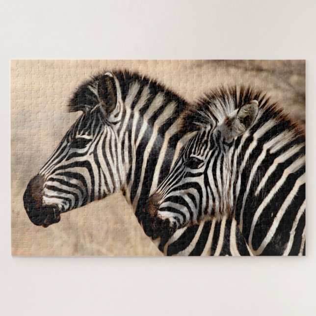 Zebra Mum & Foal, Jigsaw Puzzle (Horizontal)