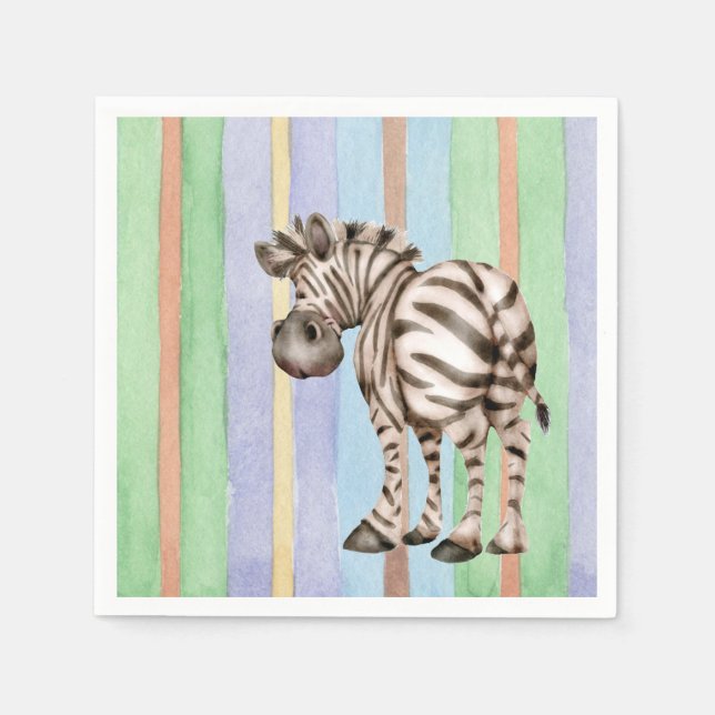 Zebra Napkin (Front)