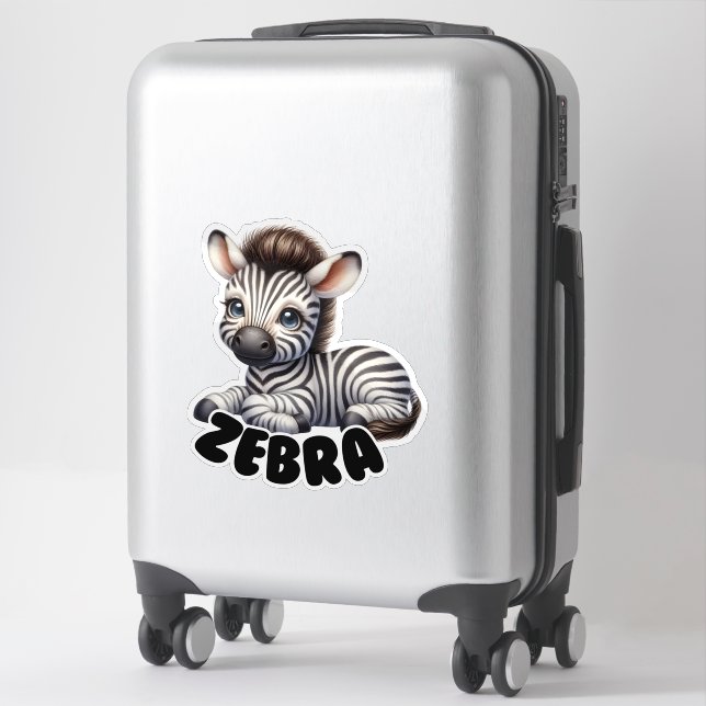ZEBRA - NURSERY STICKER (Suitcase)