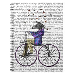 Zebra On Bicycle Spiral Notebook