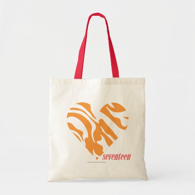 Zebra Orange 2 Tote Bag (Front)