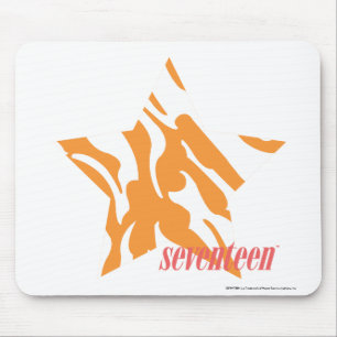 Zebra Orange 3 Mouse Pad