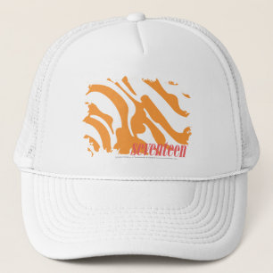 Zebra Orange 4 Trucker Hat