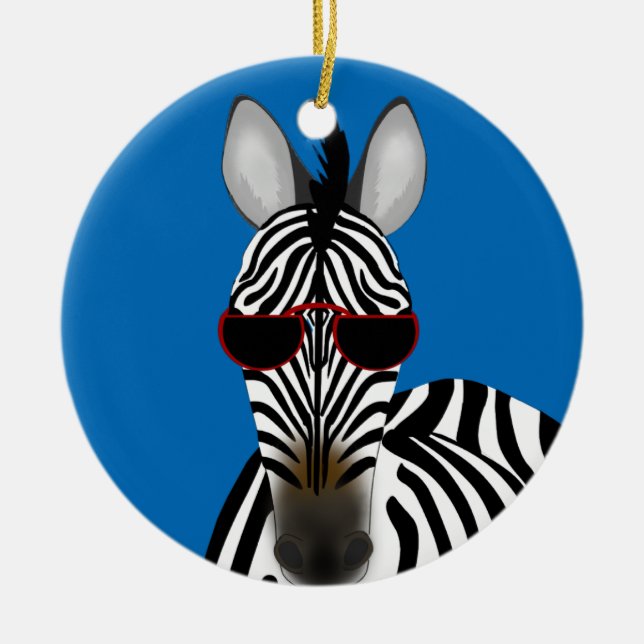 Zebra Ornament (Front)