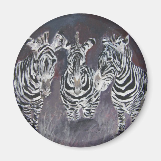 zebra-painting magnet (Front)