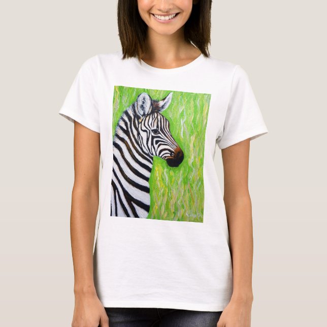 Zebra Painting T-Shirt (Front)