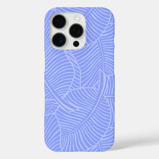Zebra Palm Hawaiian Tropical Periwinkle Case-Mate iPhone Case (Back)