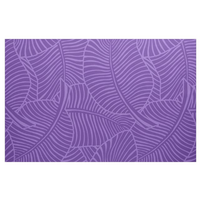 Zebra Palm Hawaiian Tropical Purple Fabric (Fat Quarter)