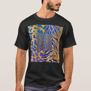 Zebra Panther Cheetah Animal Safari Print T-Shirt