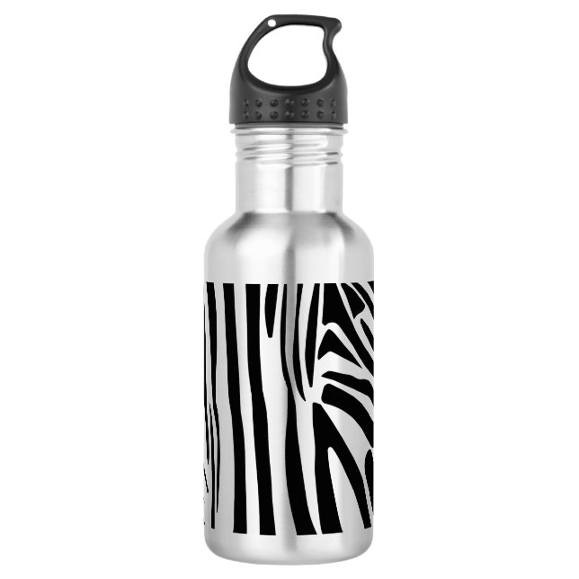 Zebra pattern 710 ml water bottle (Front)
