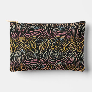 Zebra pattern accessory pouch