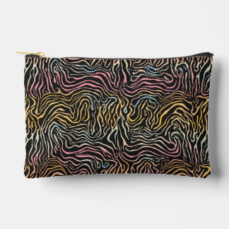 Zebra pattern accessory pouch
