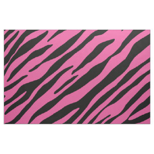 zebra pattern animal print black and pink fabric