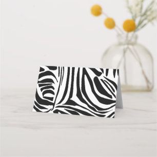 Zebra pattern appointment card