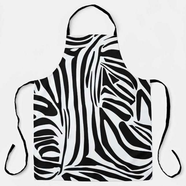 Zebra pattern apron (Front)