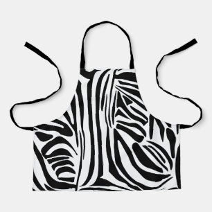 Zebra pattern apron
