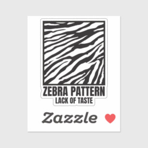 Zebra Pattern Bad Taste Fashion Victim Rectangular