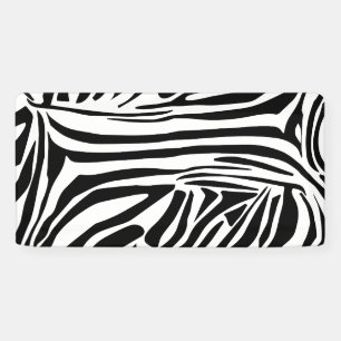 Zebra pattern banner