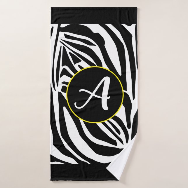 Zebra Pattern Bath Towel (Bath Towel)