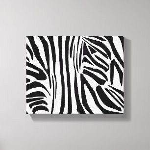 Zebra pattern canvas print