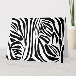 Zebra pattern card