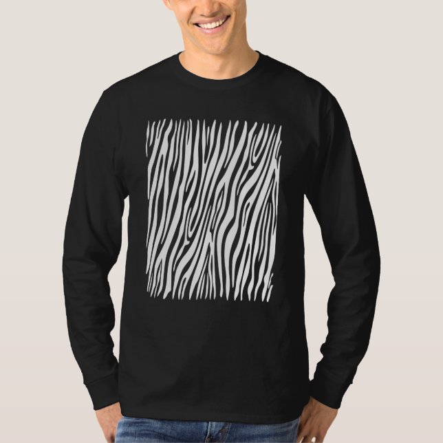 Zebra Pattern Carnival Costume Zebra Stripes Fancy T-Shirt (Front)