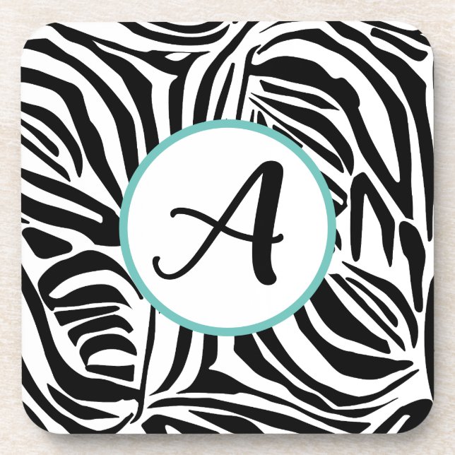 Zebra Pattern Coaster (Front)