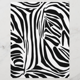 Zebra pattern custom letterhead