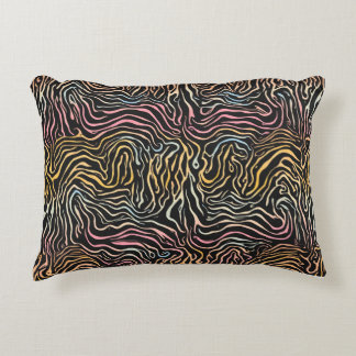 Zebra pattern decorative cushion